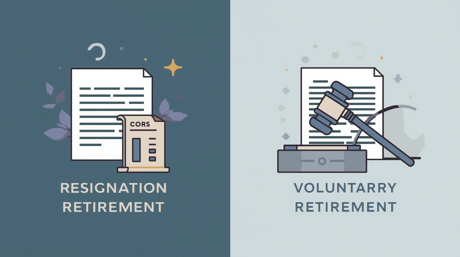 Distinction between Resignation and Voluntary Retirement in Pension Regulations; Supreme Court Interprets