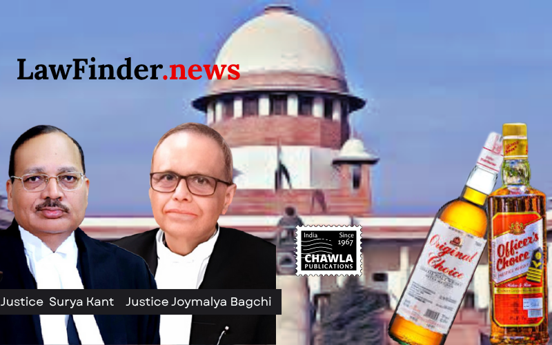 Trademark - Liqour "Officer's Choice" and "Original Choice." - Parties to explore mediation.