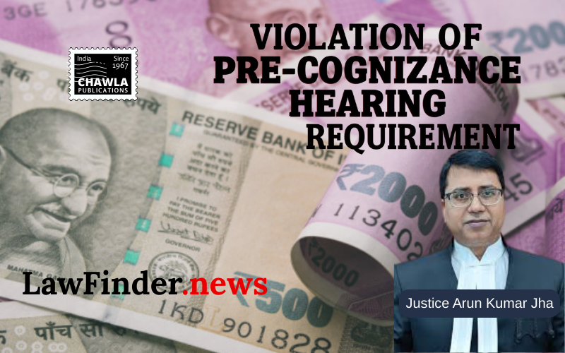 Patna High Court Sets Aside Cognizance in Money Laundering Case Citing Violation of Pre-Cognizance Hearing Requirement