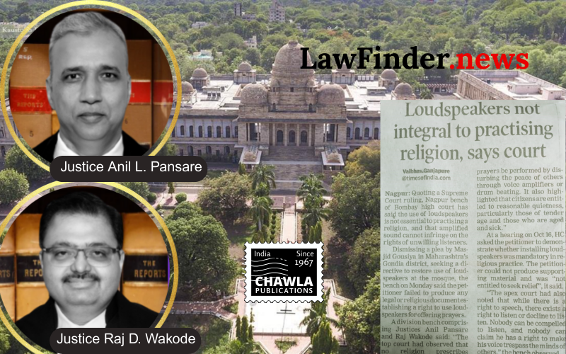 Bombay High Court Dismisses Petition on Loudspeaker Use in Religious Practices