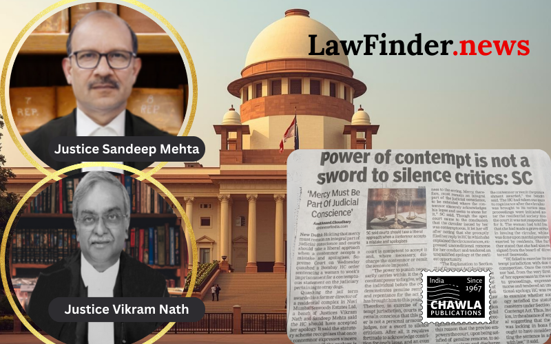 Contempt power neither personal armour for judges nor sword to silence criticism: SC