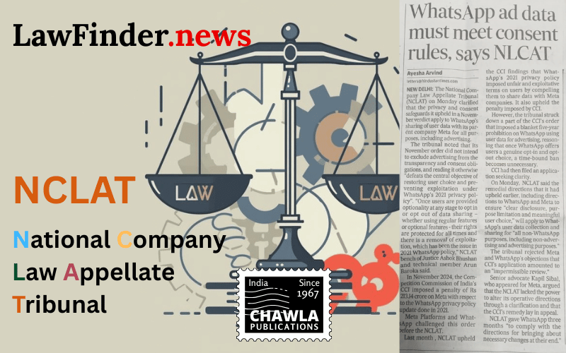 NCLAT Aligns Findings with Judgment in WhatsApp Data Sharing Case