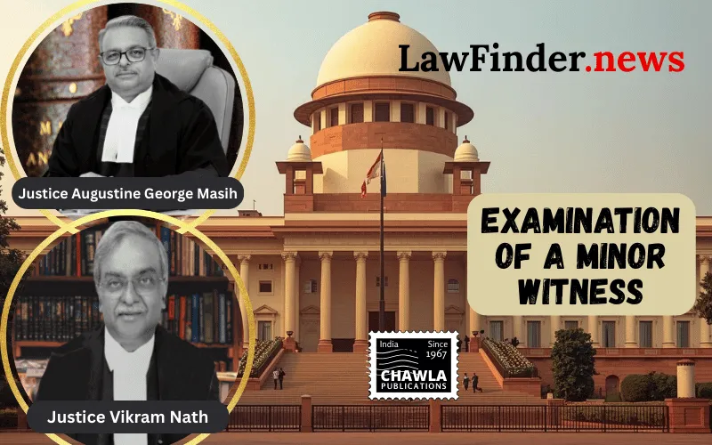 Examination of a minor witness; Undue delay or potential prejudice to the accused must be avoided.