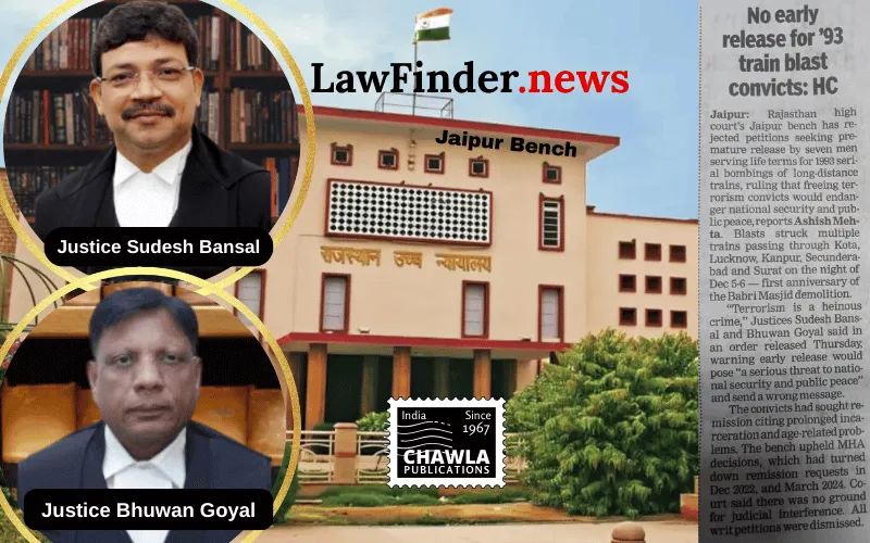 Rajasthan High Court Upholds Denial of Premature Release for TADA Convicts