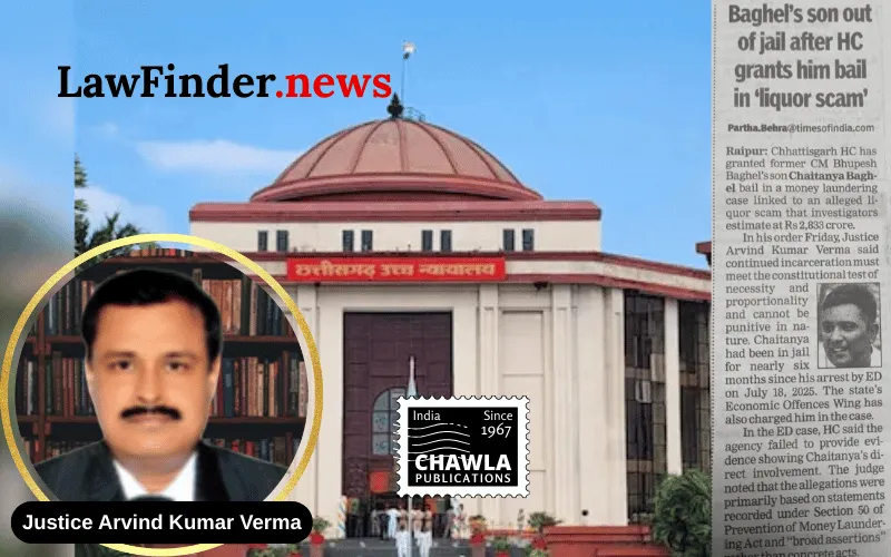 Chhattisgarh High Court Grants Bail to Chaitanya Baghel in High-Profile Money Laundering Case