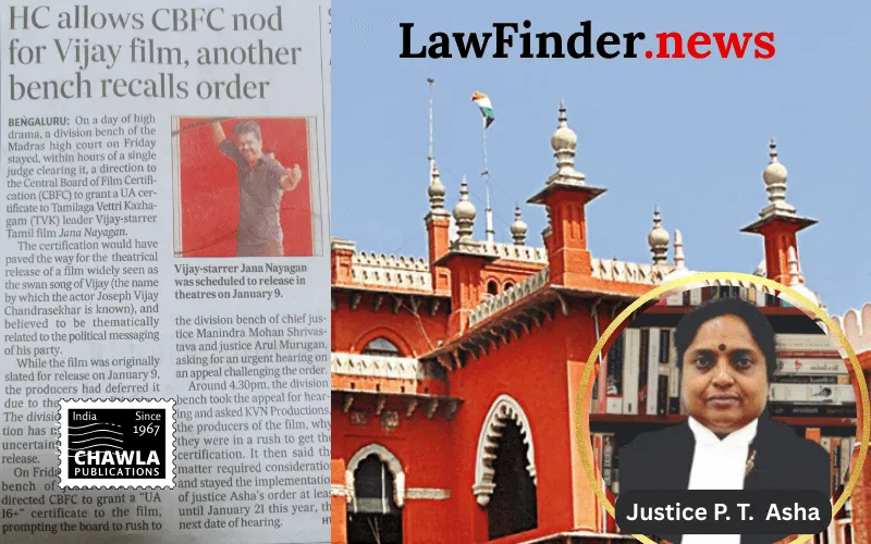 Madras High Court Rules Against CBFC Chairperson's Decision to Re-refer Film for Certification