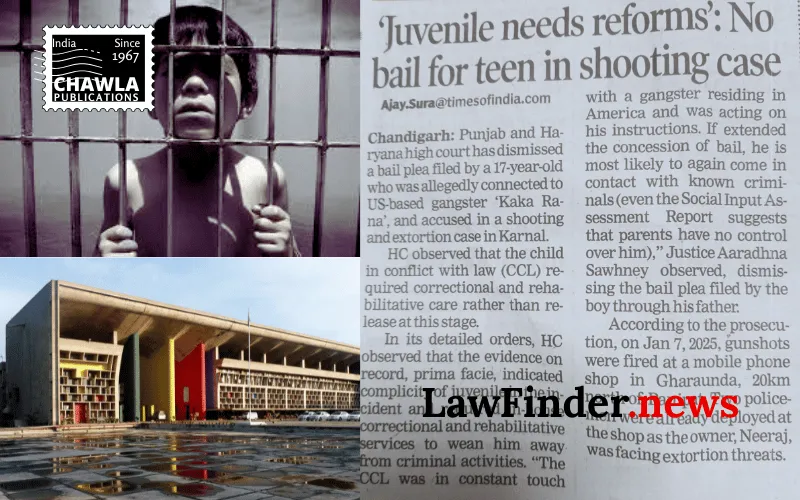 High Court Denies Bail to Juvenile Involved in Firing Incident in Haryana