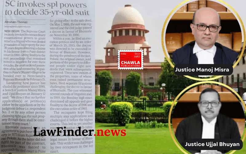 Supreme Court Upholds Doctrine of Lis Pendens; Affirms Decree Holder's Right to Possession