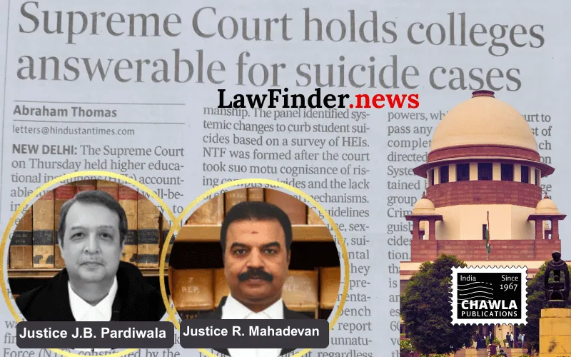 Alarming rise in student suicides in Higher Educational Institutions; Comprehensive directions