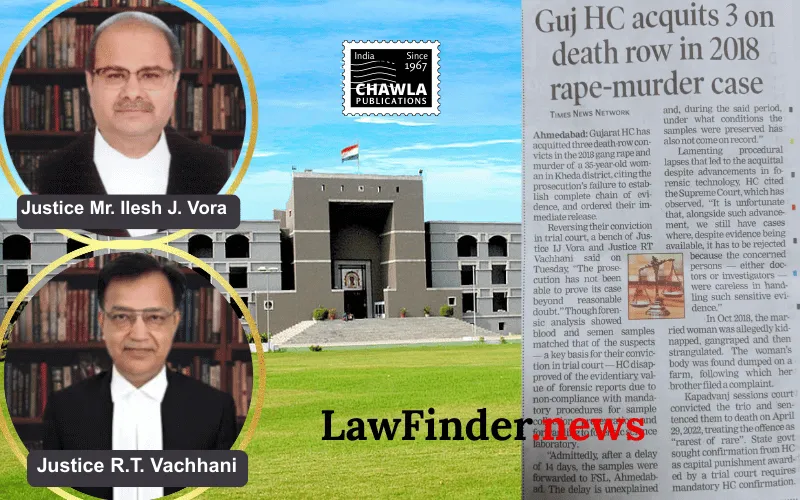 Gujarat High Court Acquits Accused in Gang Rape and Murder Case, Sets Aside Death Sentence