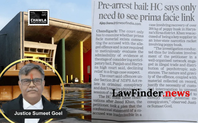 Punjab and Haryana High Court Denies Anticipatory Bail to Alleged Drug Supplier