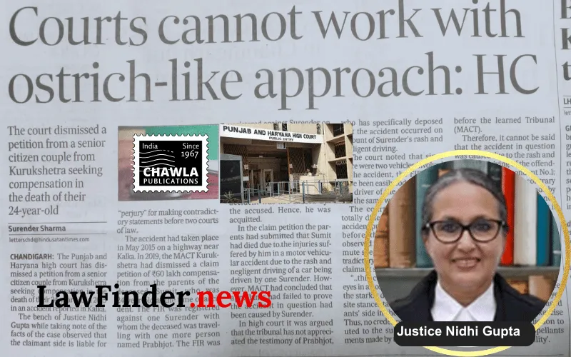 Punjab and Haryana High Court Upholds Tribunal's Dismissal of Motor Accident Claim