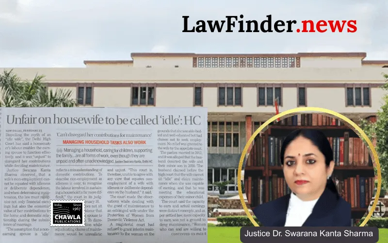 Delhi High Court Upholds Maintenance for Wife and Child, Emphasizes on Equitable Financial Stability Post-Marriage