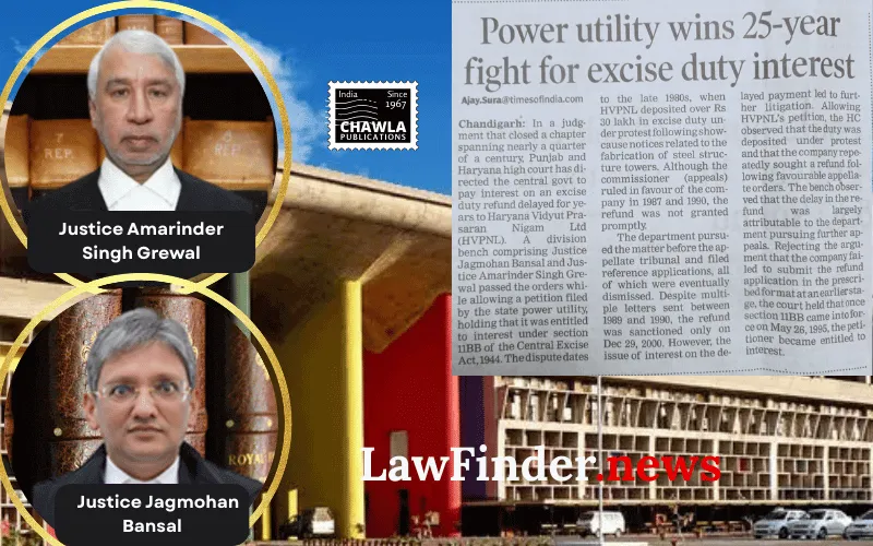 Haryana Vidyut Parsaran Nigam Ltd. Wins Interest on Delayed Excise Refund