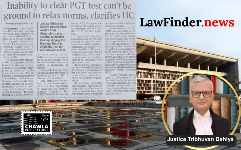 Punjab and Haryana High Court Upholds HTET Level-III Requirement for PGT Computer Science Posts