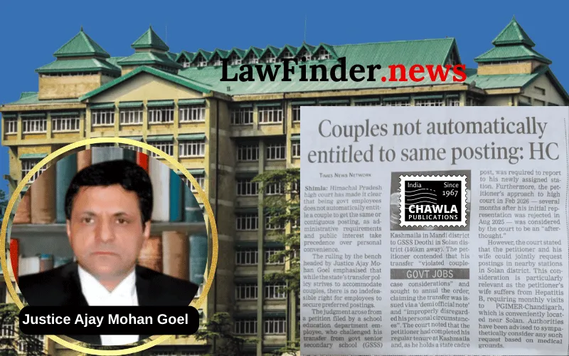 Himachal Pradesh High Court Upholds Transfer Policy in Government Employee Case