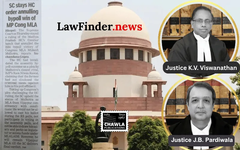 Supreme Court Grants Conditional Stay on High Court Judgment in MLA Participation Case