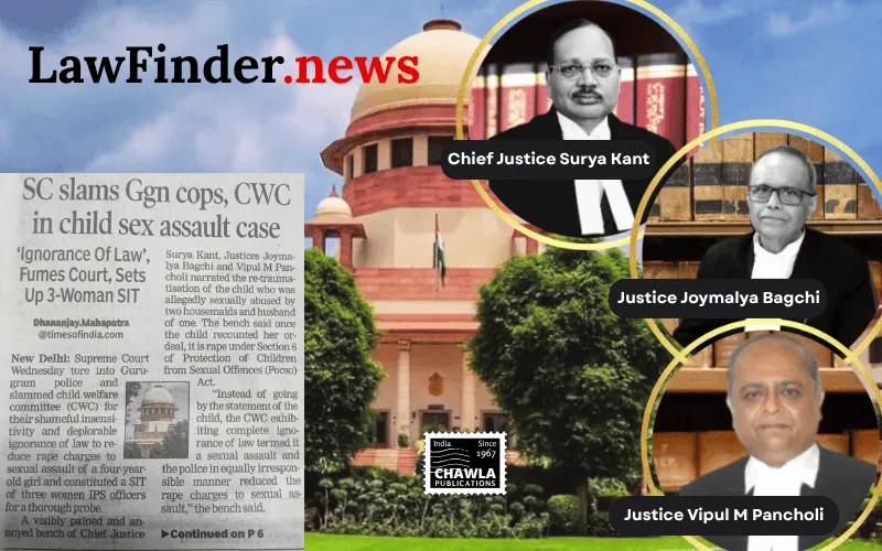 Supreme Court Orders SIT Probe into Mishandling of Child Assault Case in Haryana