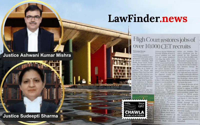 Punjab and Haryana High Court Upholds Recruitment for 24 Groups, Quashes Selection Only for Groups 56-57 over Socio-Economic Criteria Marks