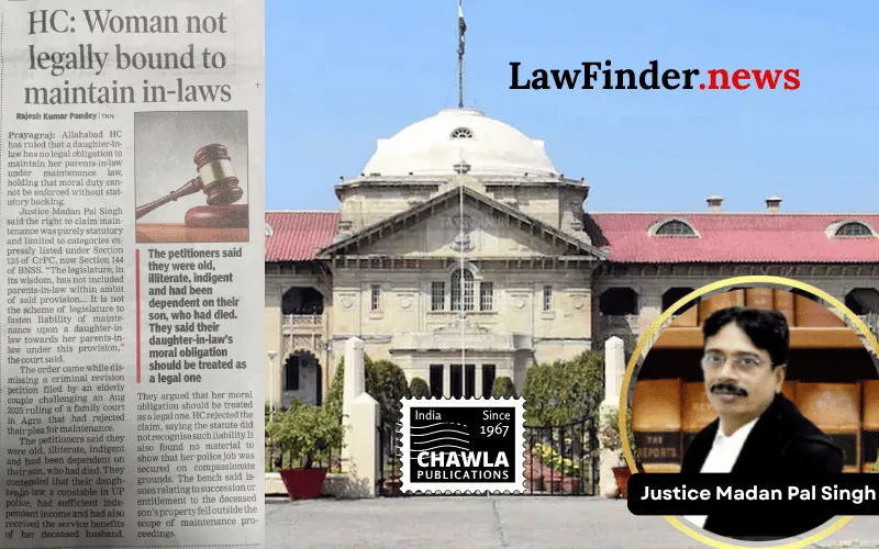 Allahabad High Court Upholds Family Court's Rejection of Maintenance Claim by Parents-in-Law