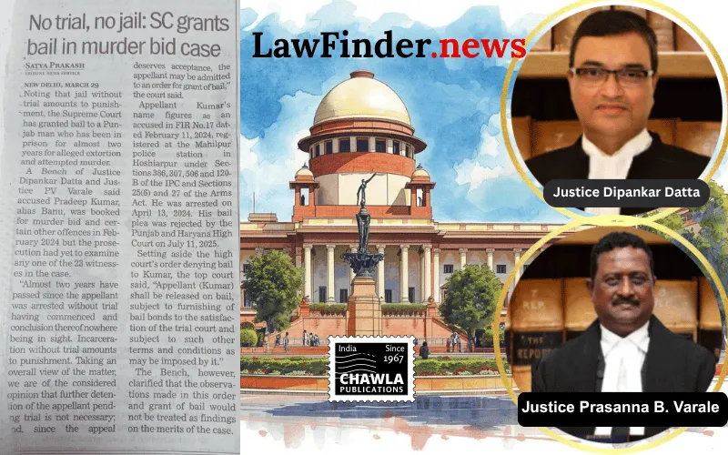 Supreme Court Grants Bail to Accused Amid Delayed Trial