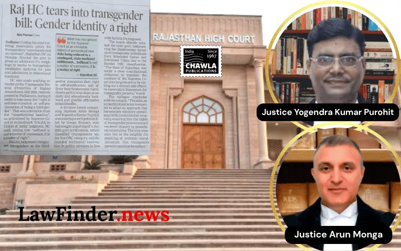 Rajasthan High Court Calls for Comprehensive Policy to Address Transgender Marginalization
