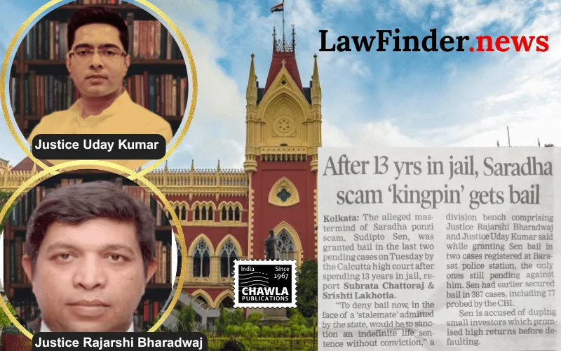 Prolonged Detention Without Trial Leads to Bail for Saradha Scam Accused