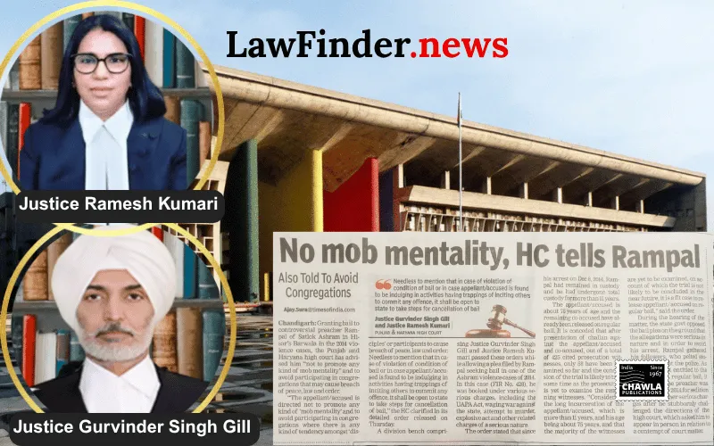 HC grants bail to preacher Rampal in 2014 violence case, directs him not to promote 'mob mentality'