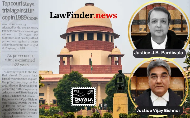 'Zero witnesses examined in 35 years': SC stays proceedings against cop for rioting