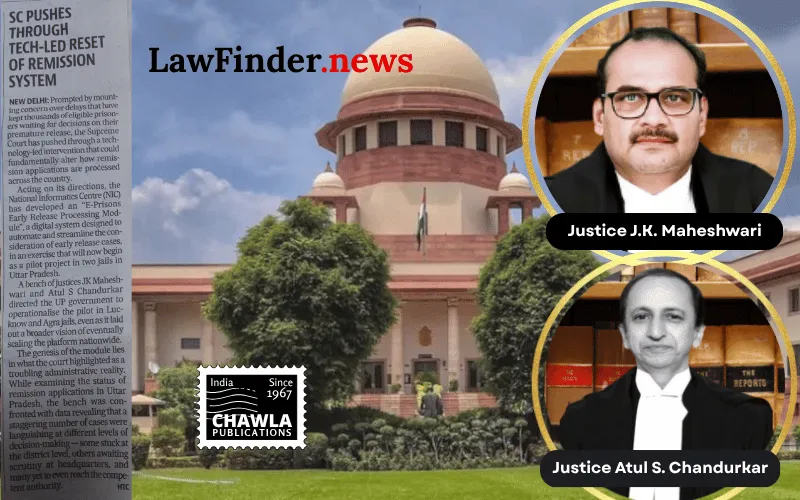 Premature release and Mercy petitions - Supreme Court seeks automated Processing Module transparency, accountability, and minimization of administrative delays through automation