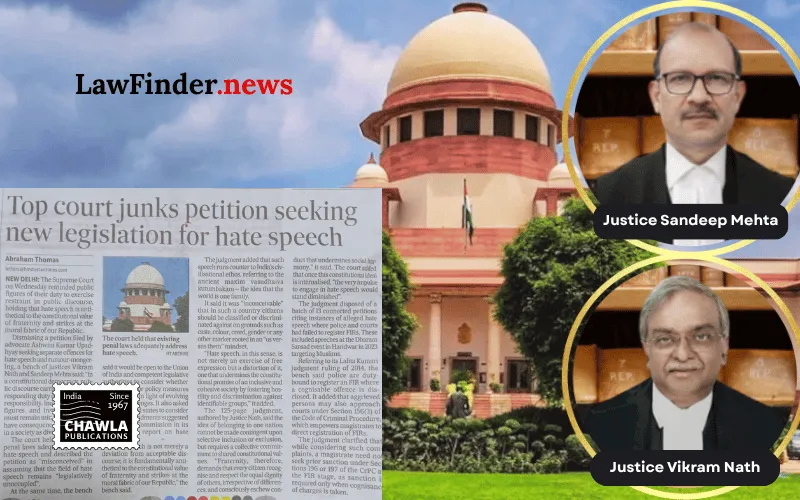 Judiciary cannot legislate or compel legislation but can ensure enforcement of existing laws and suggest reforms