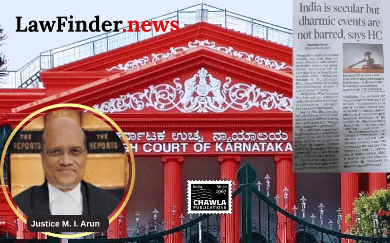 Karnataka High Court Quashes Ban on Dharmic Activities in Public Auditorium