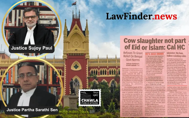 Calcutta High Court Upholds West Bengal Animal Slaughter Control Act, 1950 Guidelines