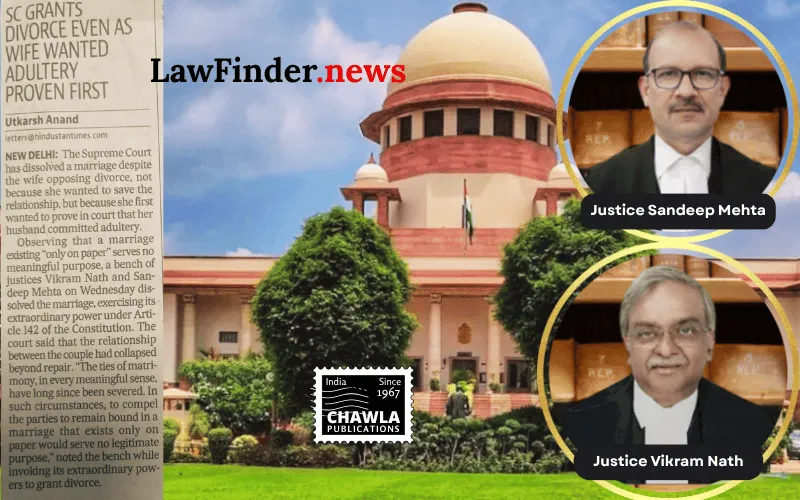 Supreme Court Dissolves Marriage Citing Irretrievable Breakdown; Orders Comprehensive Settlement