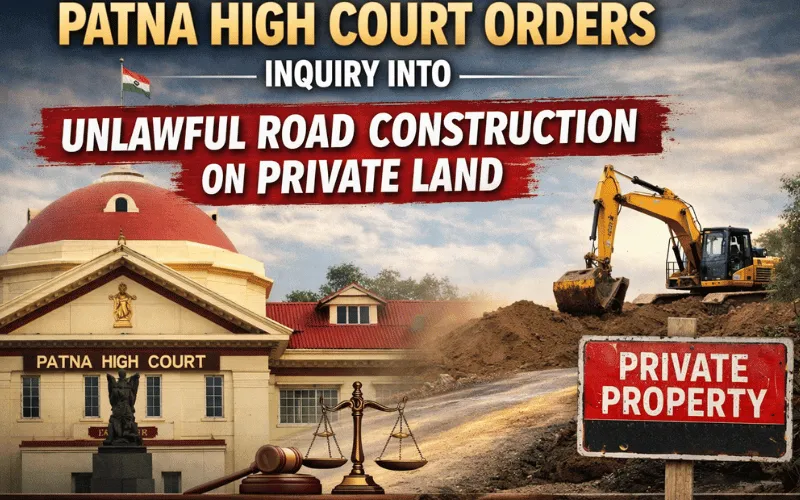 Patna High Court Orders Inquiry into Unlawful Road Construction on Private Land