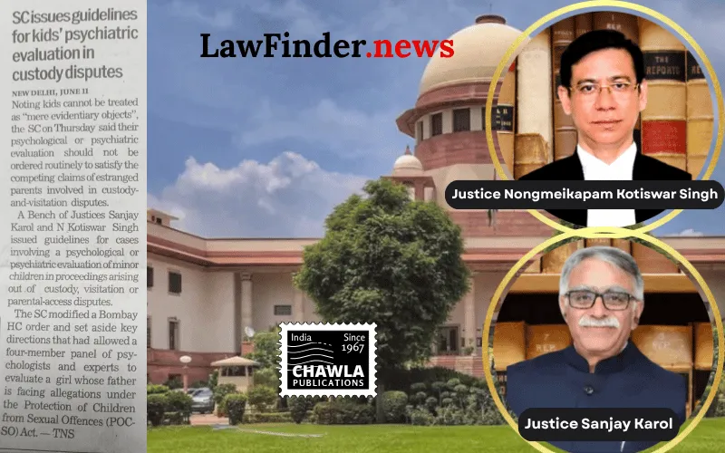 Child Custody; Visitation, and parental access disputes, particularly when allegations under the POCSO Act are involved