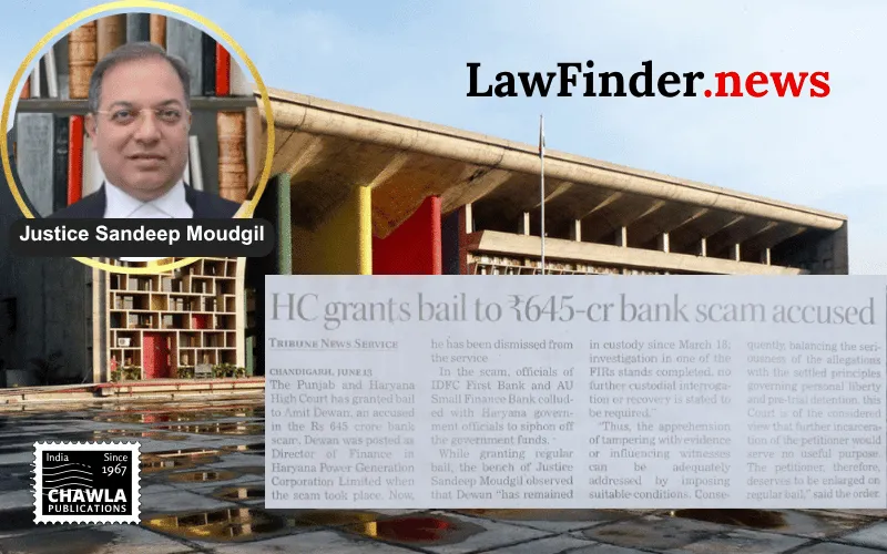 Punjab and Haryana High Court Grants Bail to Amit Dewan in High-Profile Banking Fraud Case