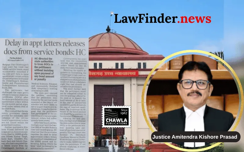 Chhattisgarh High Court Rules in Favor of Medical Graduates: Service Bonds Automatically Cancelled