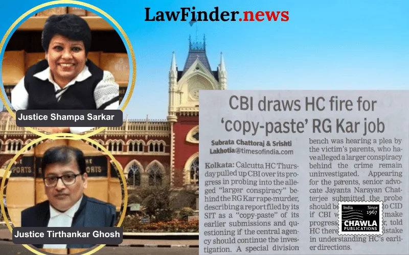 Calcutta High Court Dissatisfied with SIT's Investigation Progress in High-Profile Case