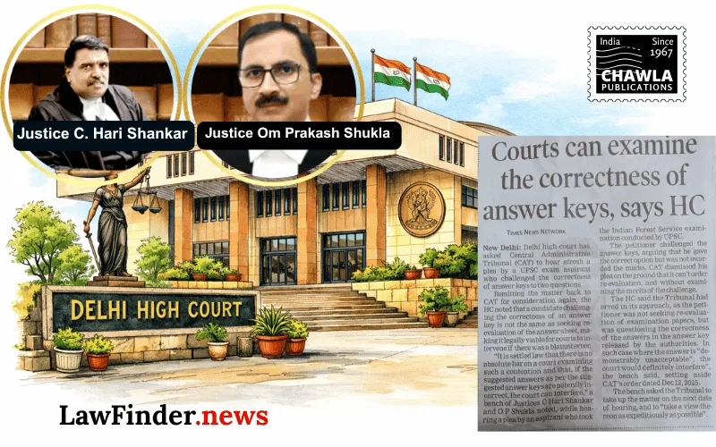 Delhi High Court Remands UPSC Answer Key Dispute for Reconsideration