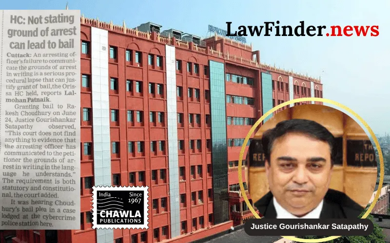 Orissa High Court Grants Bail Due to Procedural Lapse in Arrest