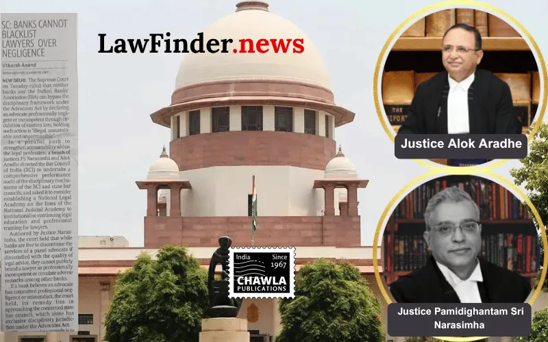 Alleged professional negligence by an Advocate : Inclusion of Advocates name in the IBA Caution List not permissible