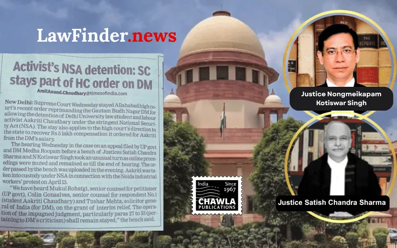 Supreme Court stays key portions of judgment in criminal SLPs, issues notice to respondents
