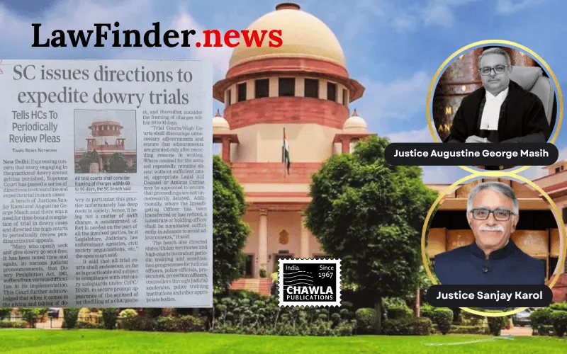 Supreme Court Enacts Reforms to Combat Dowry Practices in India