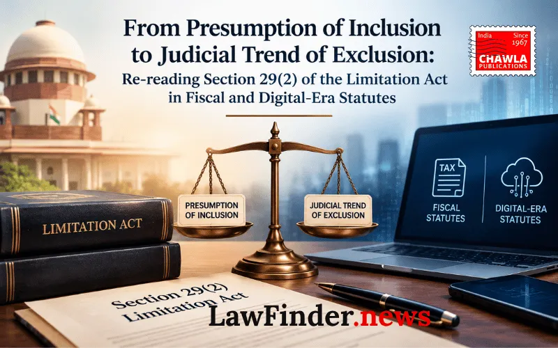 From Presumption of Inclusion to Judicial Trend of Exclusion: Re-reading Section 29(2) of the Limitation Act in Fiscal and Digital-Era Statutes