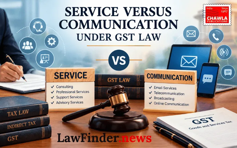 Service Versus Communication Under GST Law